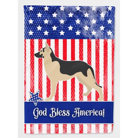 Carolines Treasures German Shepherd American Canvas House Flag BB8411CHF